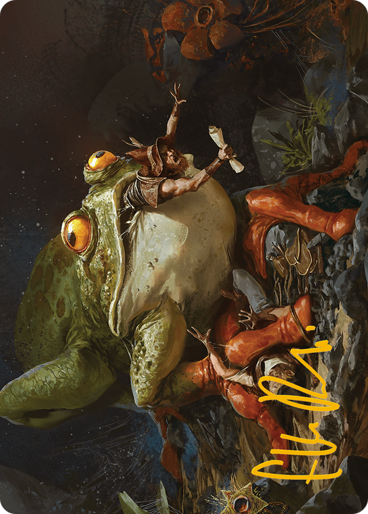 Magic | Rampant Frogantua Art Card (Gold-Stamped Signature) [Modern Horizons 3 Art Series] | The Nerd Merchant