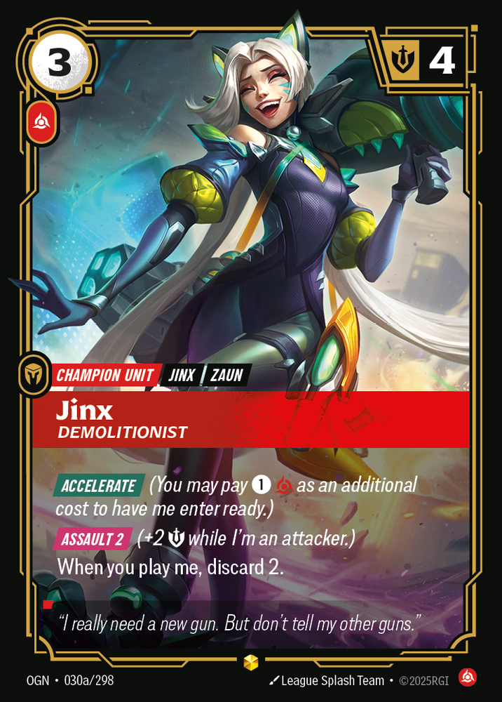 Jinx, Demolitionist (Alt Foil) - Origins #30