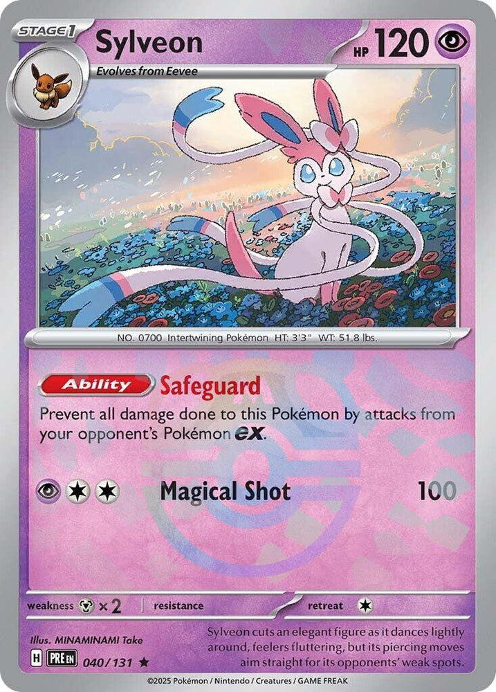 Pokemon | Sylveon (040/131) (Master Ball Pattern) [Scarlet & Violet: Prismatic Evolutions] | The Nerd Merchant