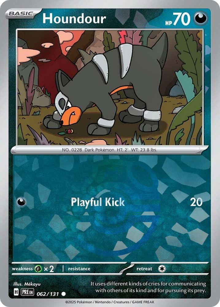 Pokemon | Houndour (062/131) (Master Ball Pattern) [Scarlet & Violet: Prismatic Evolutions] | The Nerd Merchant