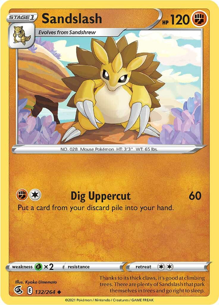 Pokemon | Sandslash (132/264) [Sword & Shield: Fusion Strike] | The Nerd Merchant