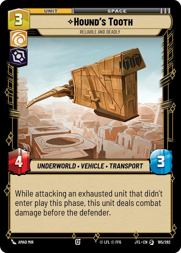 Hound's Tooth - Reliable and Deadly (185/262) (185/257) [Jump to Lightspeed]