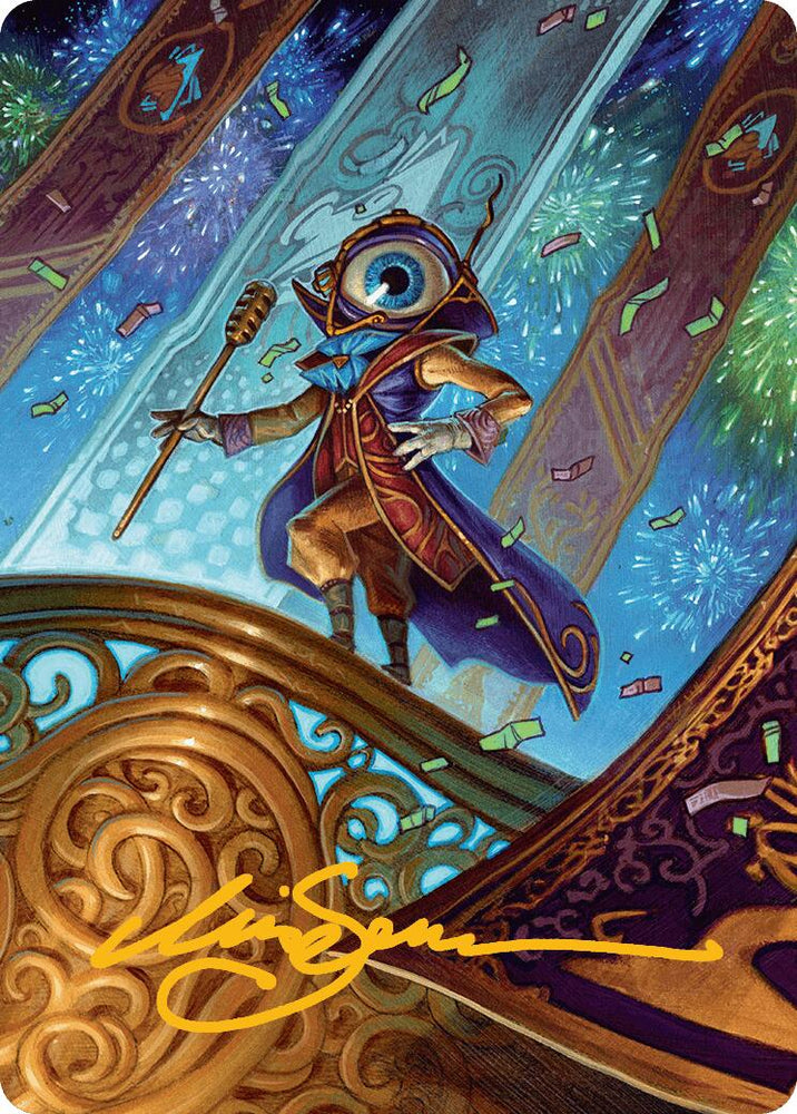 Magic | Vnwxt, Verbose Host Art Card (Gold-Stamped Signature) [Aetherdrift Art Series] | The Nerd Merchant
