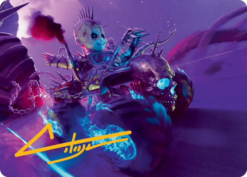 Magic | Pactdoll Terror Art Card (Gold-Stamped Signature) [Aetherdrift Art Series] | The Nerd Merchant
