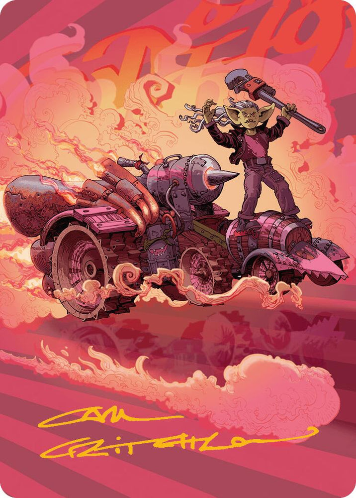 Magic | Burner Rocket Art Card (Gold-Stamped Signature) [Aetherdrift Art Series] | The Nerd Merchant