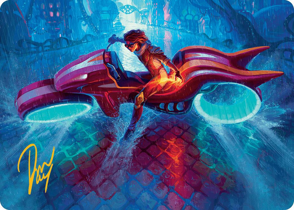 Magic | Chandra, Spark Hunter Art Card (Gold-Stamped Signature) [Aetherdrift Art Series] | The Nerd Merchant