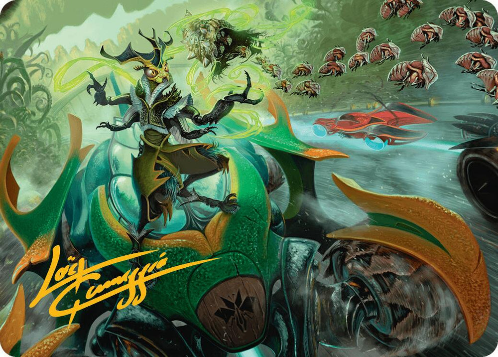 Magic | Aatchik, Emerald Radian Art Card (15/54) (Gold-Stamped Signature) [Aetherdrift Art Series] | The Nerd Merchant