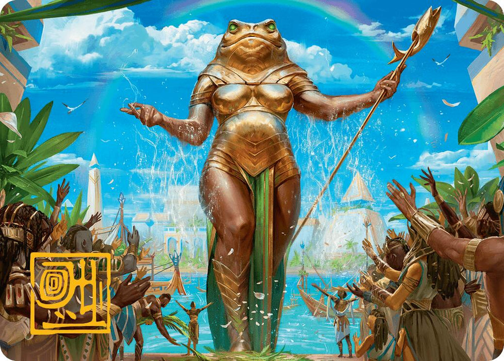 Magic | Sab-Sunen, Luxa Embodied Art Card (Gold-Stamped Signature) [Aetherdrift Art Series] | The Nerd Merchant