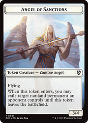 Magic | Angel of Sanctions // Vizier of Many Faces Double-Sided Token [Aetherdrift Commander] | The Nerd Merchant
