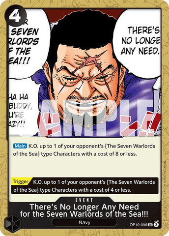 One Piece | There's No Longer Any Need for the Seven Warlords of the Sea!!! [Royal Blood] | The Nerd Merchant