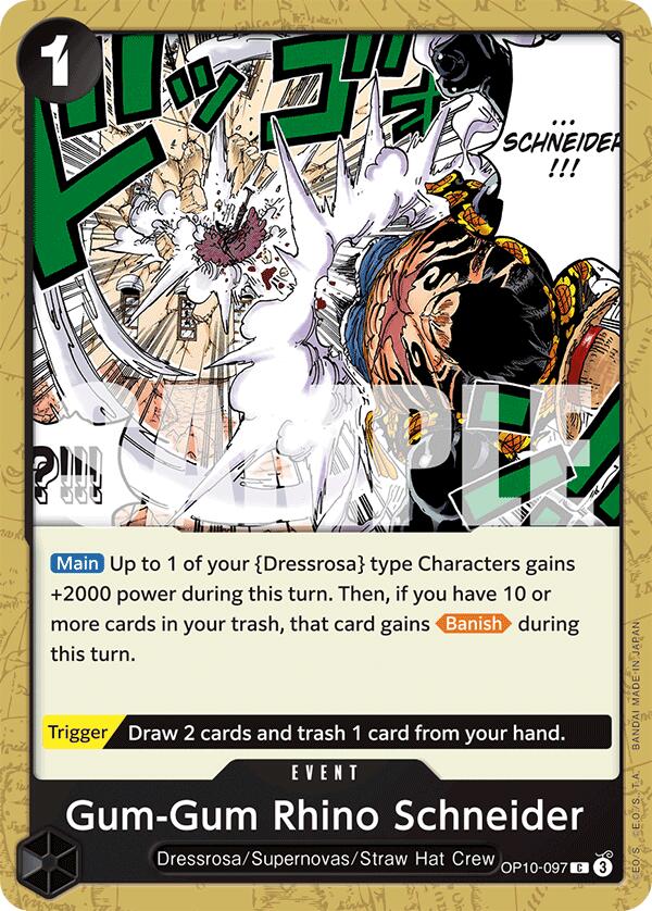 One Piece | Gum-Gum Rhino Schneider [Royal Blood] | The Nerd Merchant