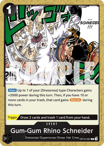 One Piece | Gum-Gum Rhino Schneider [Royal Blood] | The Nerd Merchant