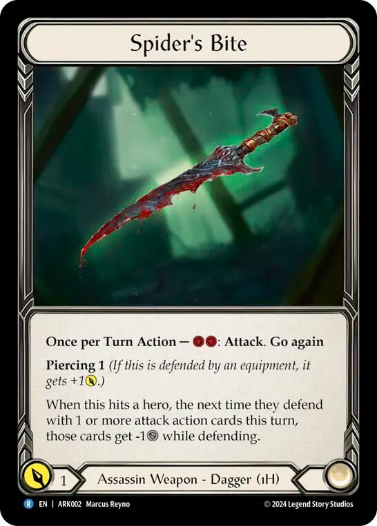 Flesh and Blood TCG | Spider's Bite [ARK002] (The Hunted Arakni Blitz Deck) | The Nerd Merchant