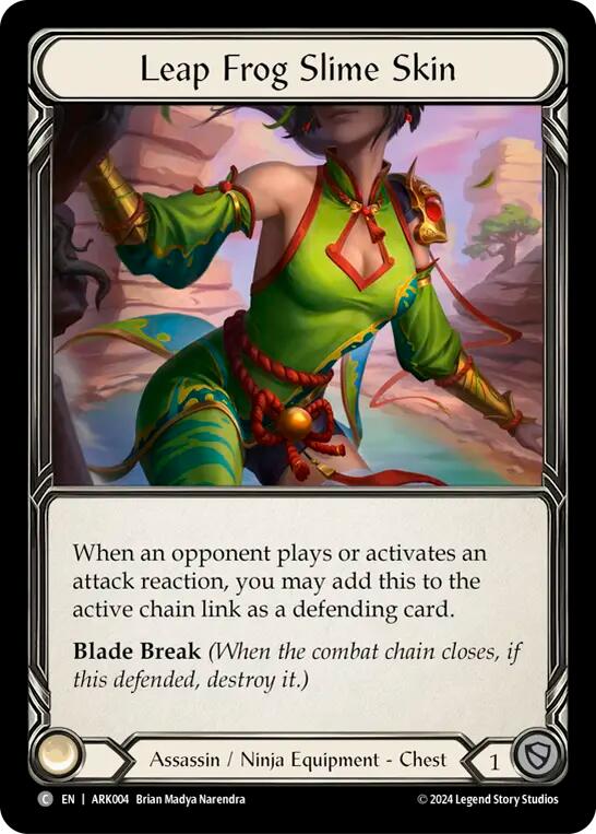 Flesh and Blood TCG | Leap Frog Slime Skin [ARK004] (The Hunted Arakni Blitz Deck) | The Nerd Merchant