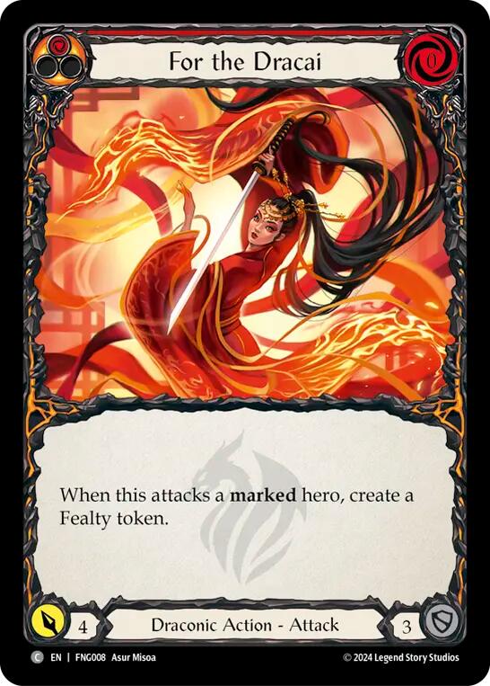Flesh and Blood TCG | For the Dracai [FNG008] (The Hunted Fang Blitz Deck) | The Nerd Merchant