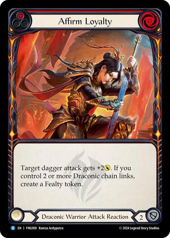 Flesh and Blood TCG | Affirm Loyalty (Red) [FNG009] (The Hunted Fang Blitz Deck) | The Nerd Merchant