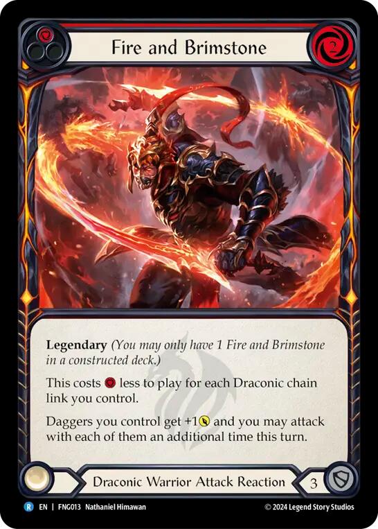Flesh and Blood TCG | Fire and Brimstone [FNG013] (The Hunted Fang Blitz Deck) | The Nerd Merchant