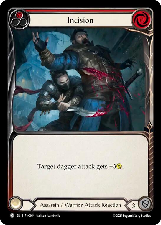 Flesh and Blood TCG | Incision (Red) [FNG014] (The Hunted Fang Blitz Deck) | The Nerd Merchant