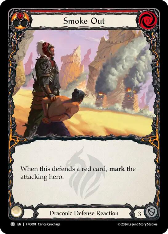 Flesh and Blood TCG | Smoke Out (Red) [FNG018] (The Hunted Fang Blitz Deck) | The Nerd Merchant