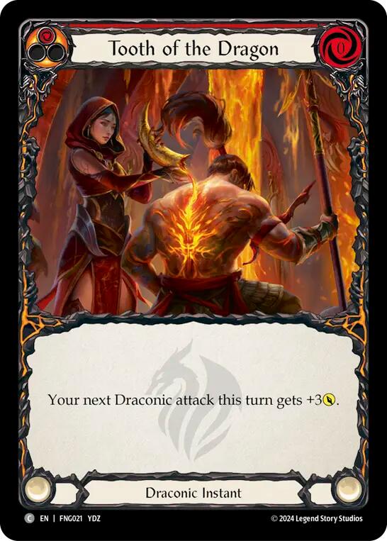 Flesh and Blood TCG | Tooth of the Dragon (Red) [FNG021] (The Hunted Fang Blitz Deck) | The Nerd Merchant