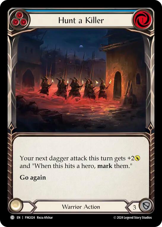Flesh and Blood TCG | Hunt a Killer (Blue) [FNG024] (The Hunted Fang Blitz Deck) | The Nerd Merchant