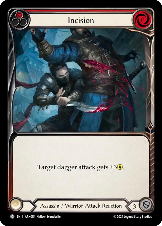 Flesh and Blood TCG | Incision (Red) [ARK015] (The Hunted Arakni Blitz Deck) | The Nerd Merchant