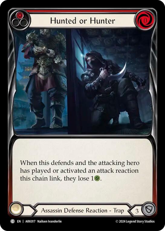 Flesh and Blood TCG | Hunted or Hunter (Red) [ARK017] (The Hunted Arakni Blitz Deck) | The Nerd Merchant