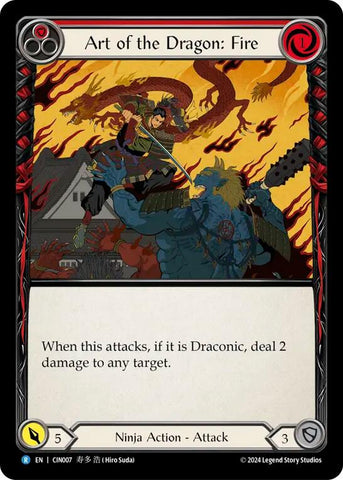 Flesh and Blood TCG | Art of the Dragon: Fire [CIN007] (The Hunted Cindra Blitz Deck) | The Nerd Merchant