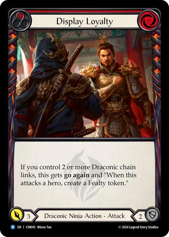 Flesh and Blood TCG | Display Loyalty (Red) [CIN010] (The Hunted Cindra Blitz Deck) | The Nerd Merchant