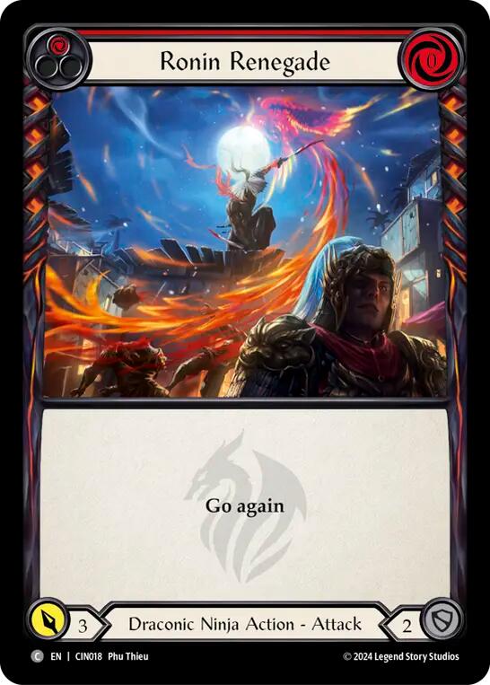 Flesh and Blood TCG | Ronin Renegade (Red) [CIN018] (The Hunted Cindra Blitz Deck) | The Nerd Merchant