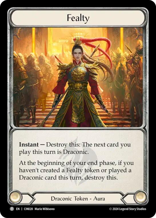 Flesh and Blood TCG | Fealty [CIN028 // CIN029] (The Hunted Cindra Blitz Deck) | The Nerd Merchant