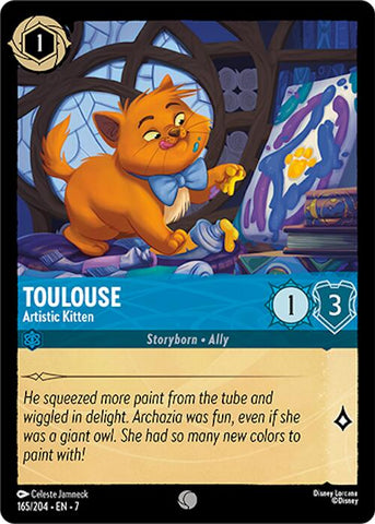 Lorcana | Toulouse - Artistic Kitten (165/204) [Archazia's Island] | The Nerd Merchant