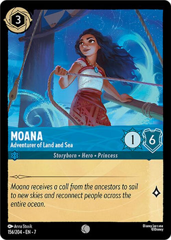 Lorcana | Moana - Adventurer of Land and Sea (156/204) [Archazia's Island] | The Nerd Merchant