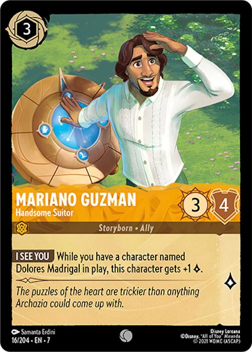 Lorcana | Mariano Guzman - Handsome Suitor (16/204) [Archazia's Island] | The Nerd Merchant