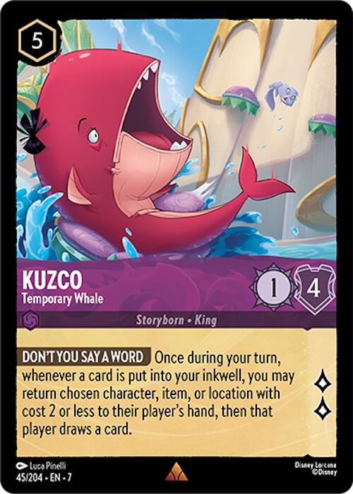 Lorcana | Kuzco - Temporary Whale (45/204) [Archazia's Island] | The Nerd Merchant