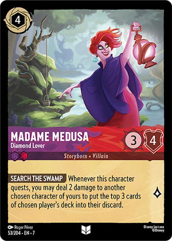 Lorcana | Madame Medusa - Diamond Lover (53/204) [Archazia's Island] | The Nerd Merchant