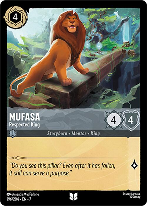 Lorcana | Mufasa - Respected King (196/204) [Archazia's Island] | The Nerd Merchant