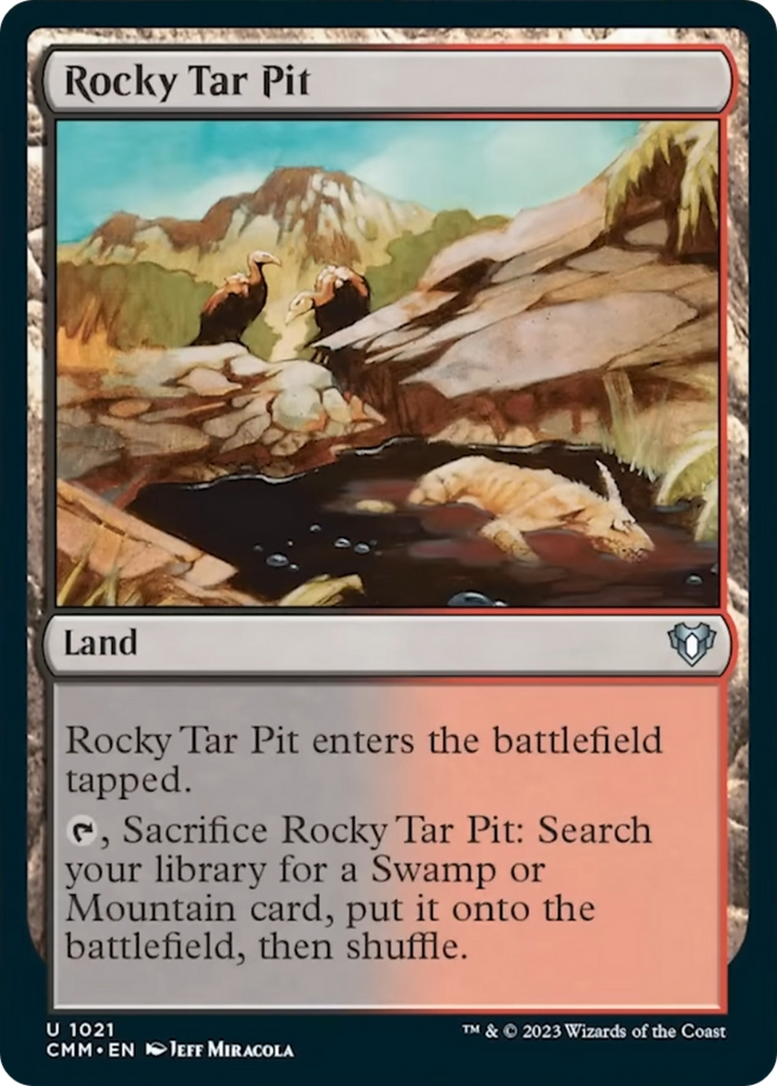 Magic | Rocky Tar Pit [Commander Masters] | The Nerd Merchant