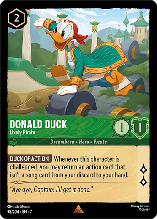Lorcana | Donald Duck - Lively Pirate (98/204) [Archazia's Island] | The Nerd Merchant