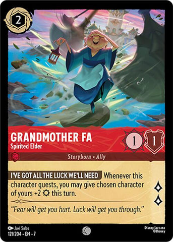 Lorcana | Grandmother Fa - Spirited Elder (121/204) [Archazia's Island] | The Nerd Merchant