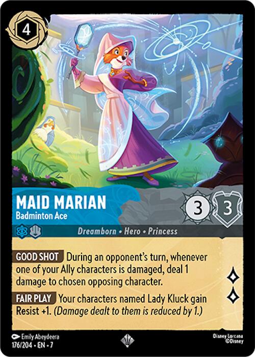 Lorcana | Maid Marian - Badminton Ace (176/204) [Archazia's Island] | The Nerd Merchant