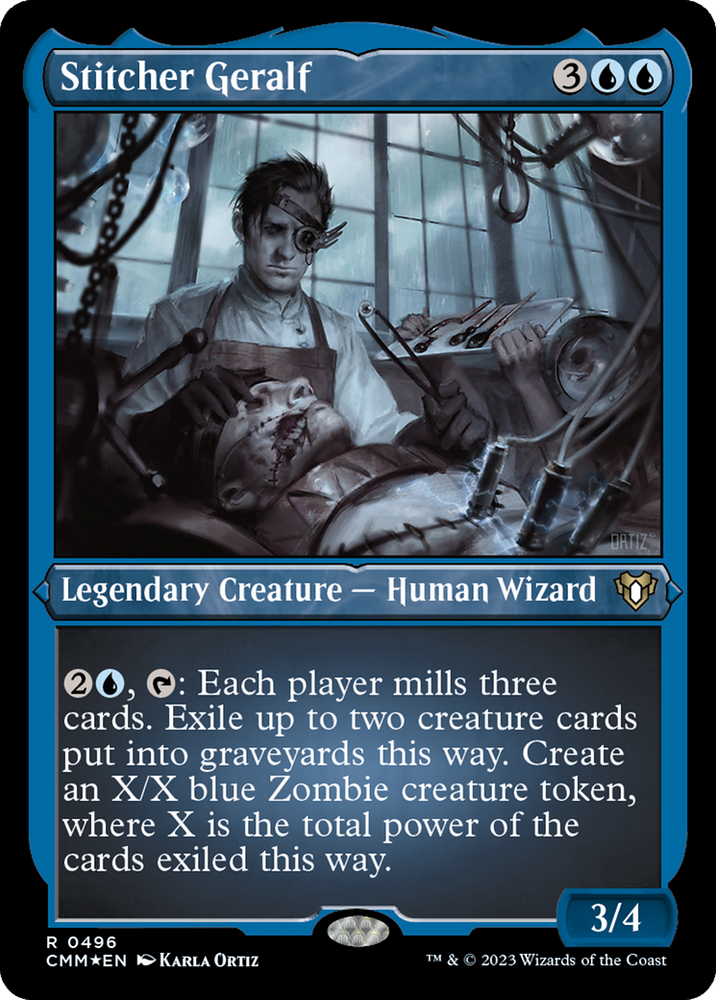 Magic | Stitcher Geralf (Foil Etched) [Commander Masters] | The Nerd Merchant