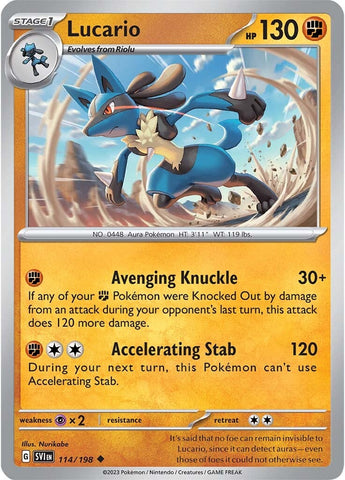 Pokemon | Lucario (114/198) [Scarlet & Violet: Base Set] | The Nerd Merchant