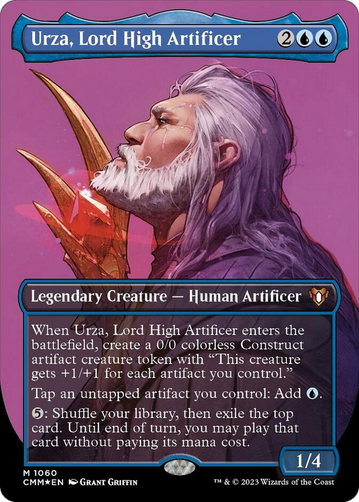 Magic | Urza, Lord High Artificer (Borderless Textured Foil Frame Break) [Commander Masters] | The Nerd Merchant