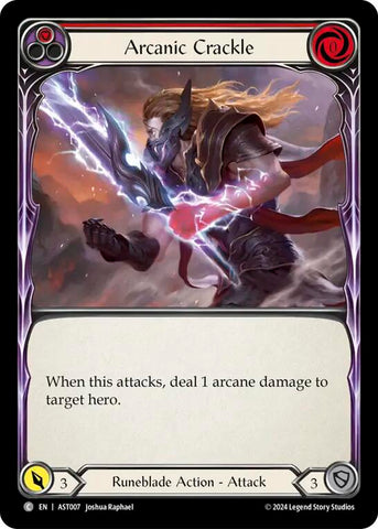 Flesh and Blood TCG | Arcanic Crackle (Red) [AST007] (Armory Deck: Aurora) | The Nerd Merchant