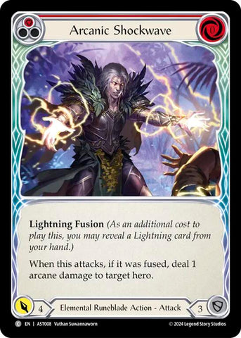 Flesh and Blood TCG | Arcanic Shockwave (Red) [AST008] (Armory Deck: Aurora) | The Nerd Merchant