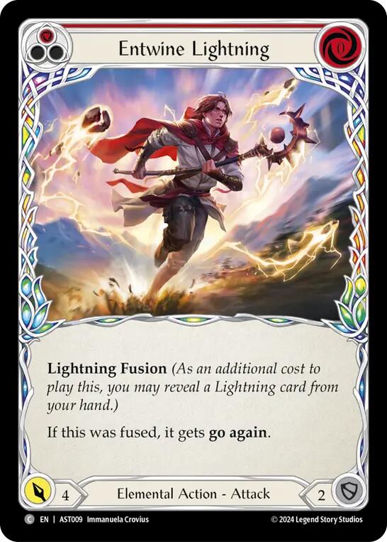 Flesh and Blood TCG | Entwine Lightning (Red) [AST009] (Armory Deck: Aurora) | The Nerd Merchant