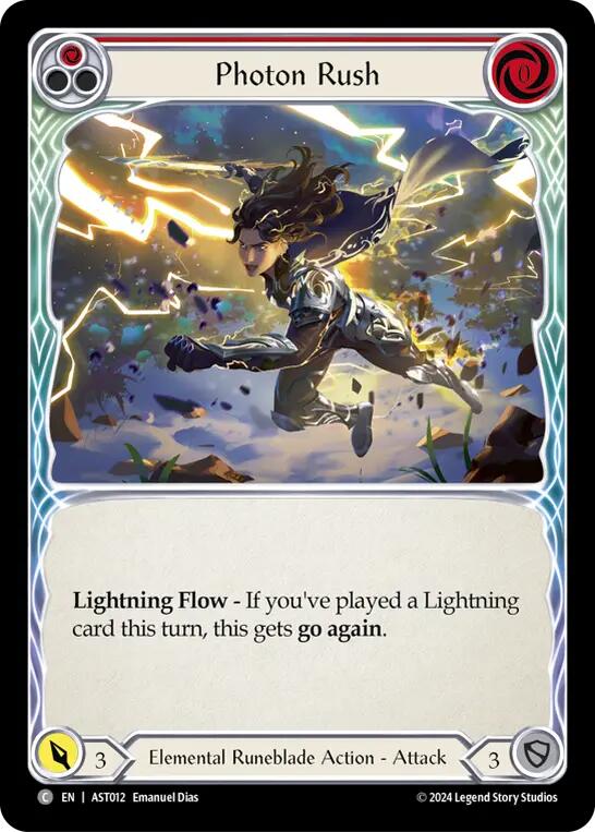 Flesh and Blood TCG | Photon Rush (Red) [AST012] (Armory Deck: Aurora) | The Nerd Merchant