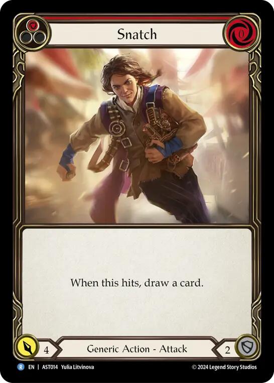 Flesh and Blood TCG | Snatch (Red) [AST014] (Armory Deck: Aurora) | The Nerd Merchant