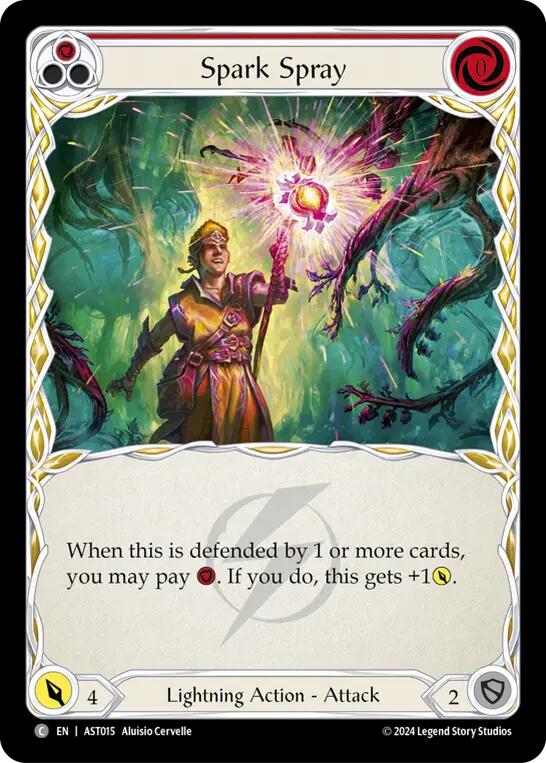 Flesh and Blood TCG | Spark Spray (Red) [AST015] (Armory Deck: Aurora) | The Nerd Merchant